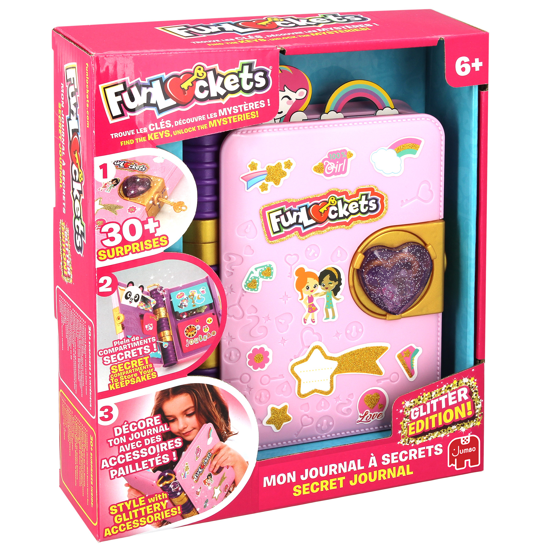 Journal à Secrets Funlockets S22250FR1 – Mini Journal Personnalisable avec 30 Surprises - vue 2