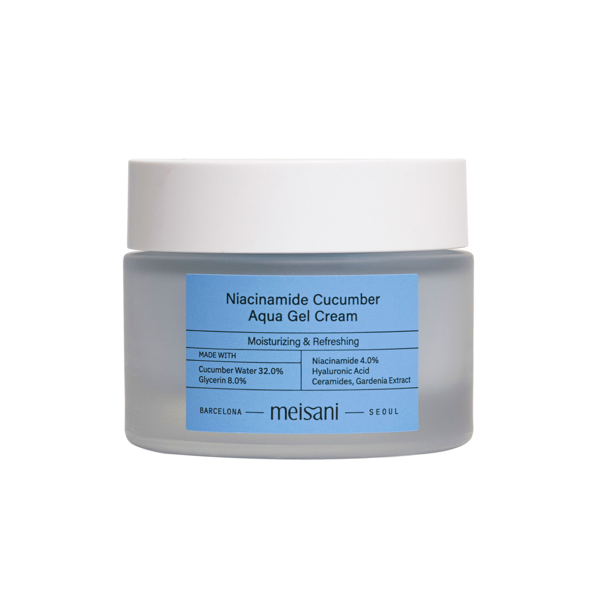 Crème gel hydratante ultra légère au concombre Meisani 50ML - vue 2