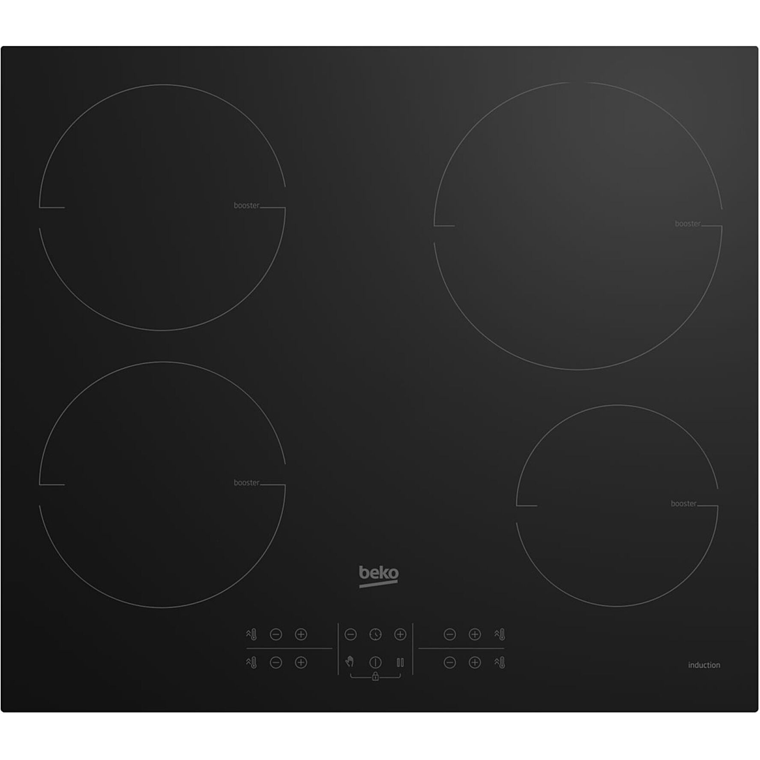 BEKO table de cuisson induction 4 foyers HII64200MT