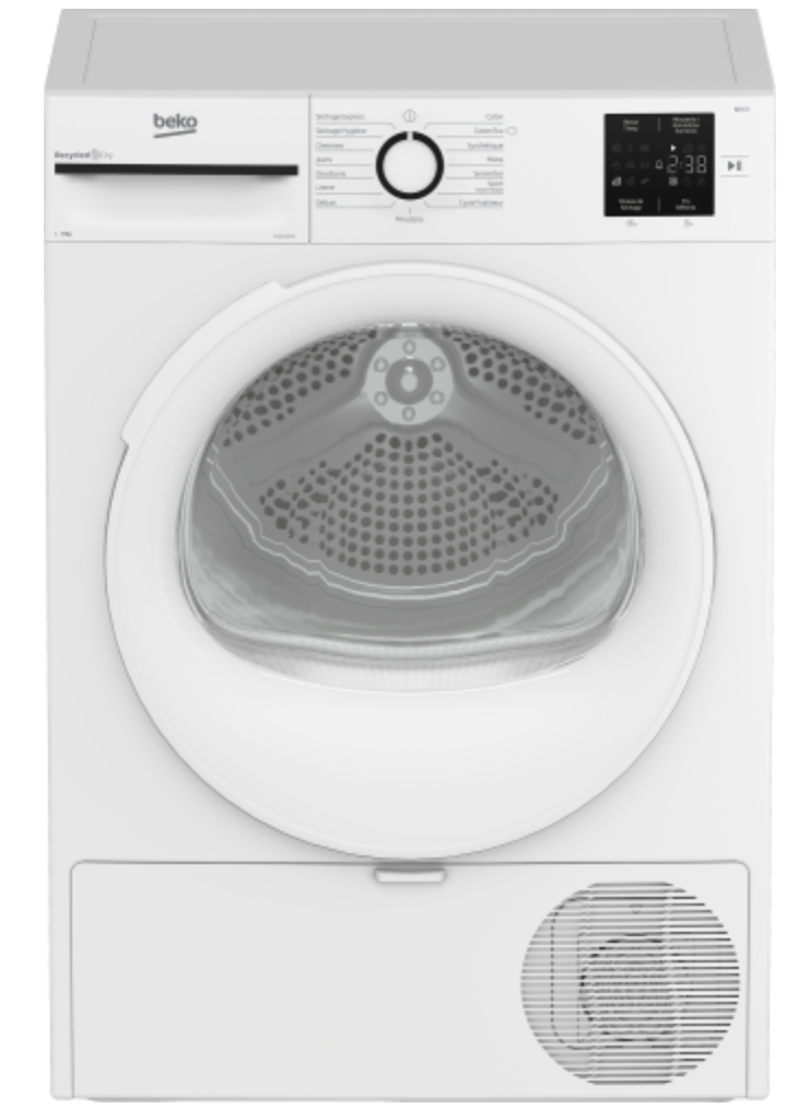 Sèche-Linge Pompe À Chaleur BEKO D14H19301 – 9 Kg, Classe A++