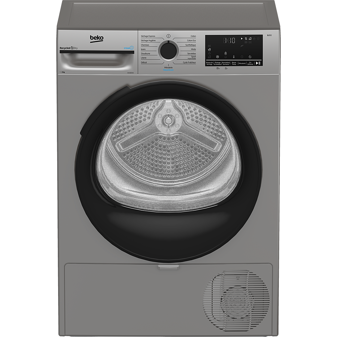 Sèche linge pompe à chaleur BEKO D3H28E93S Eco Sense 8 kg L60cm - vue 5