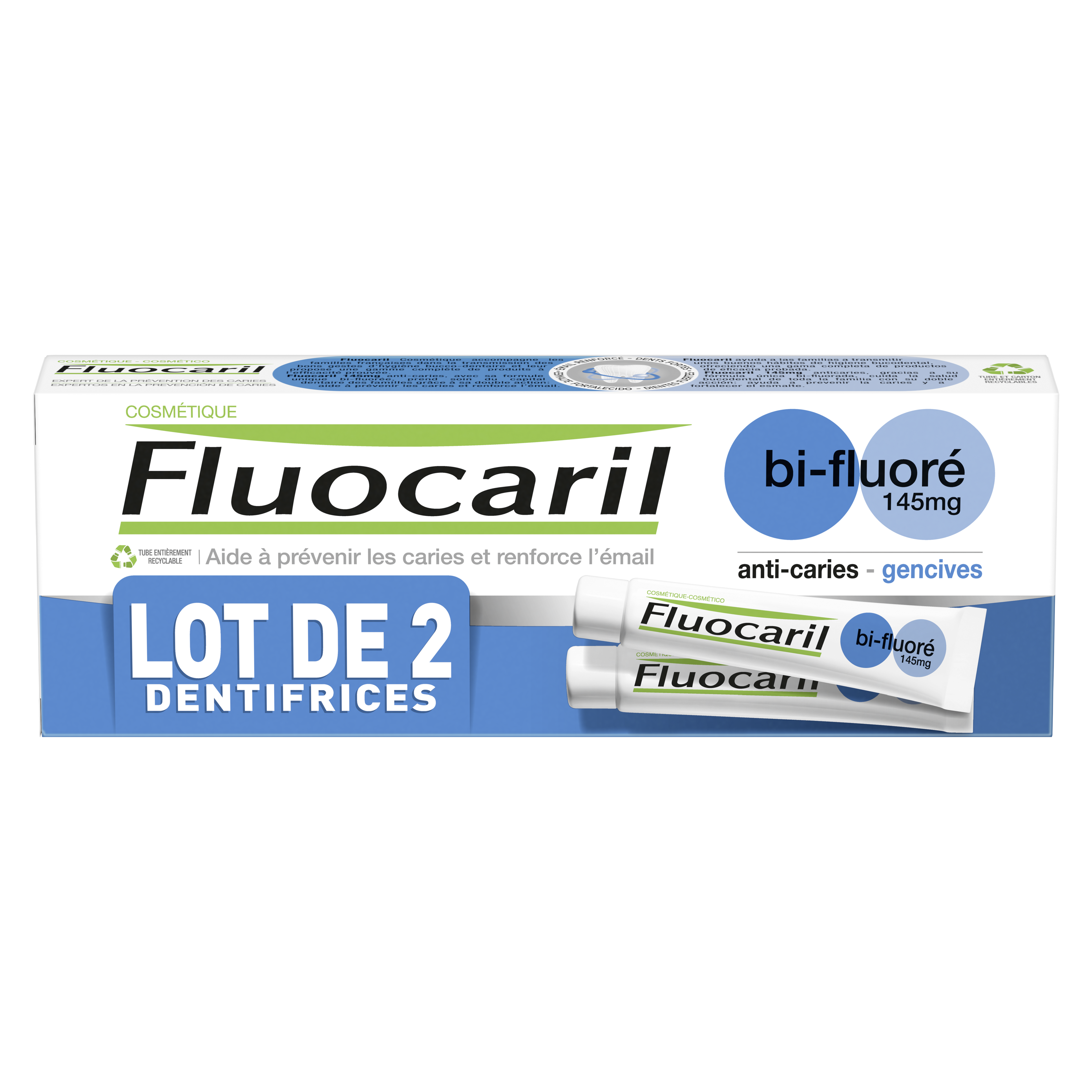 BI FLUORÉ 145 mg dentífrico encías 2 x 75 ml - vue 2