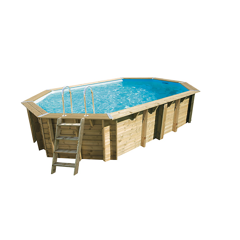 UBBINK Piscine Emeraude 400x610 h120 - Liner Bleu 75/100&egrave;me