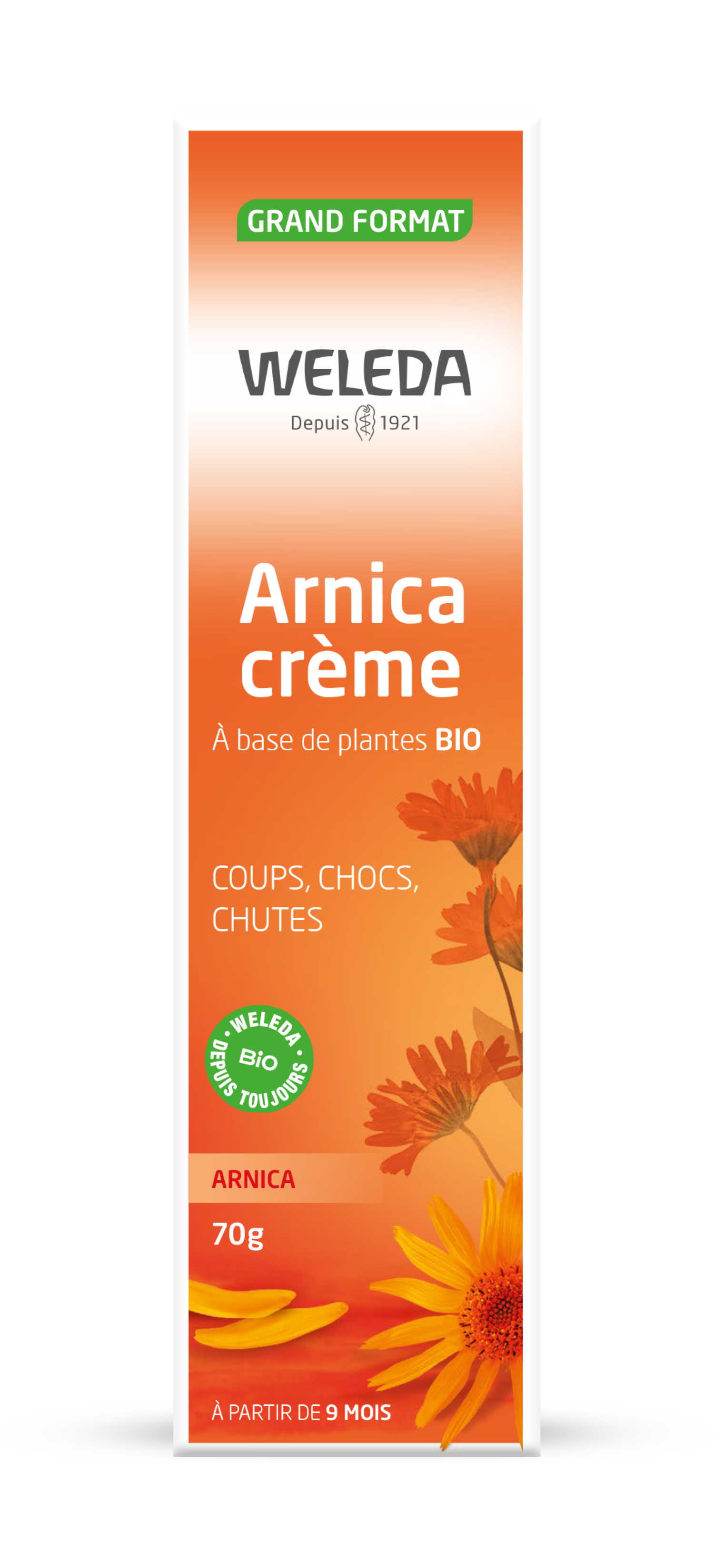 Crème À 'arnica Coup Choc Chute Bio Weleda Le Tube De 25g - vue 2