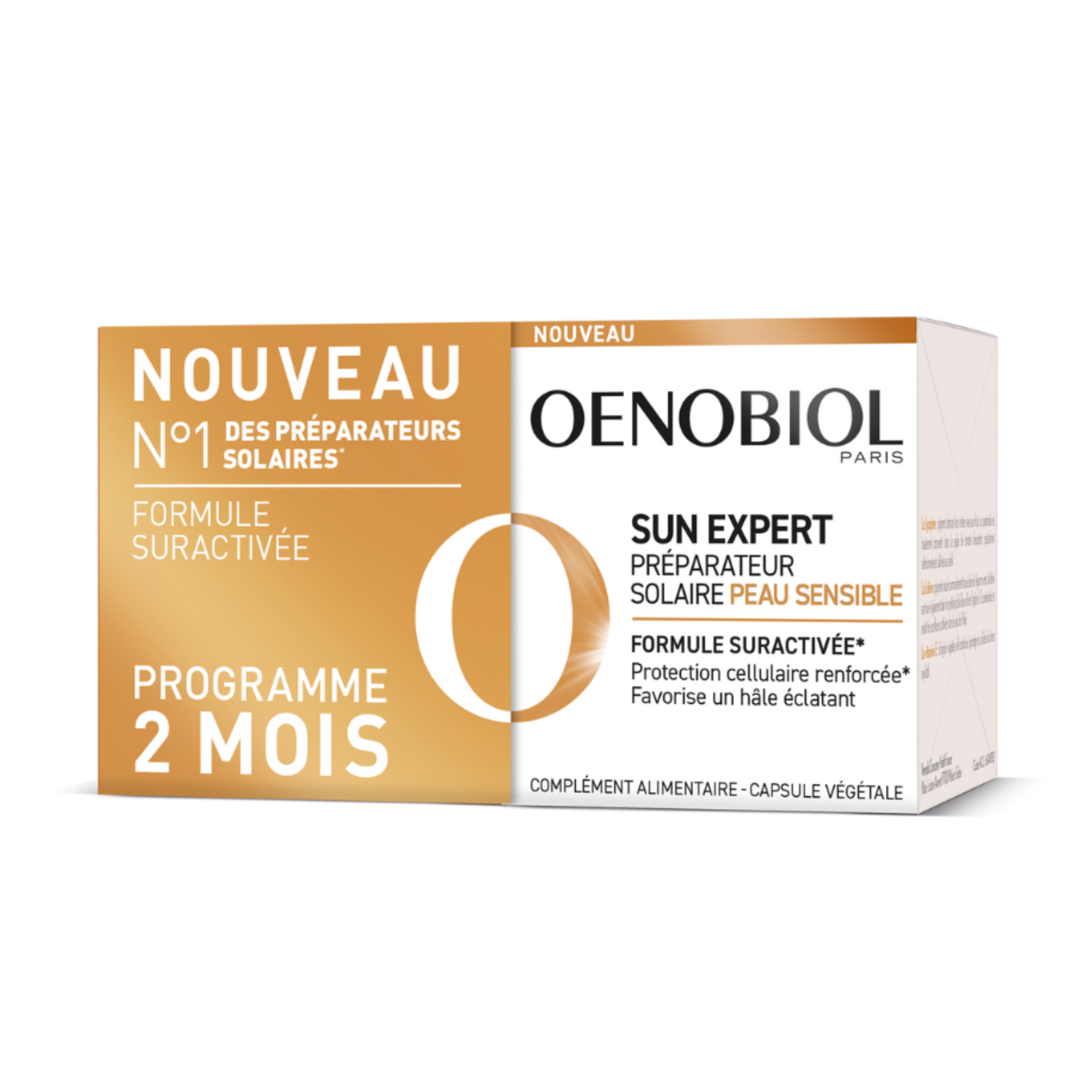 Oenobiol Sun Expert Préparateur Solaire Peau Sensible 2x30 Capsules