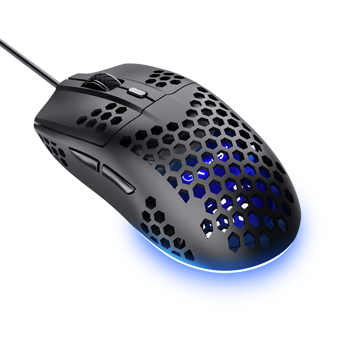 Souris gaming filaire ultra-légère HELOX noire
