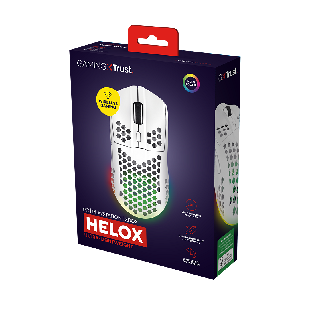 Trust GXT 929 Helox Jouer Droitier RF sans fil Optique 4800 DPI Neuf - vue 8