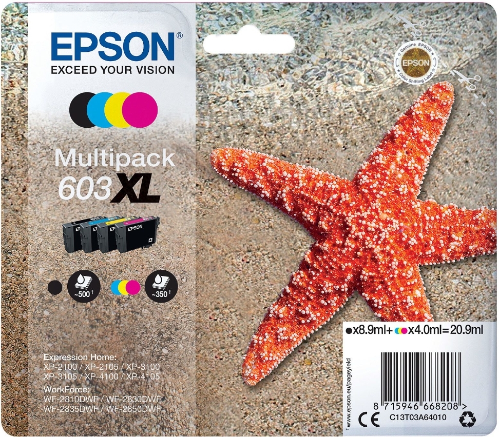 Pack de cartouches d'encre Epson 603XL