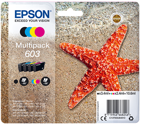 Cartouche d'encre Epson Pack Etoile de Mer 603