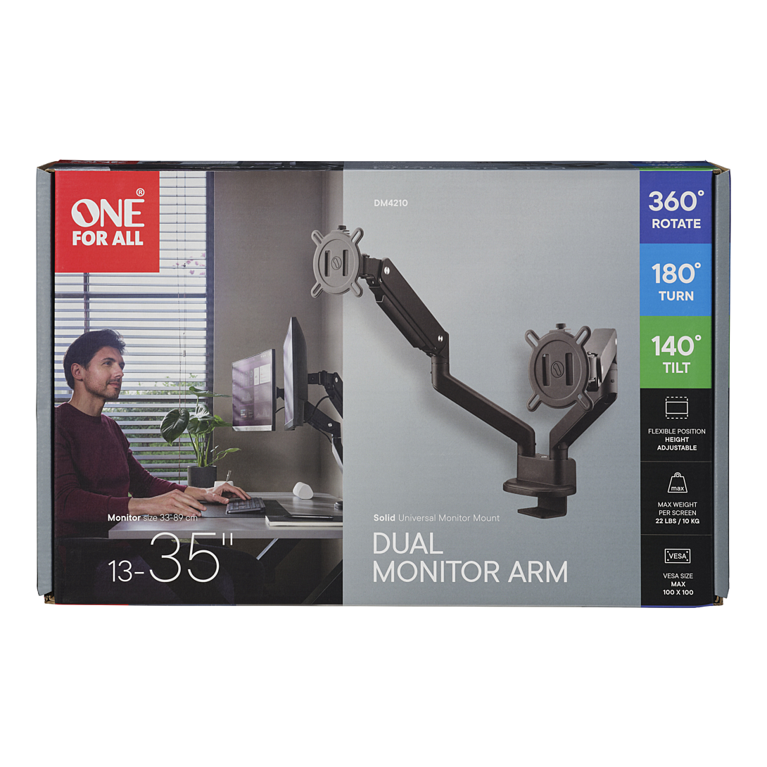 Support écran PC Single Arm 13 35 pouces Orientable - vue 4