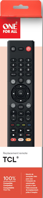 Télécommande de remplacement One for all URC1322 pour TV TCL et Thomson - vue 3