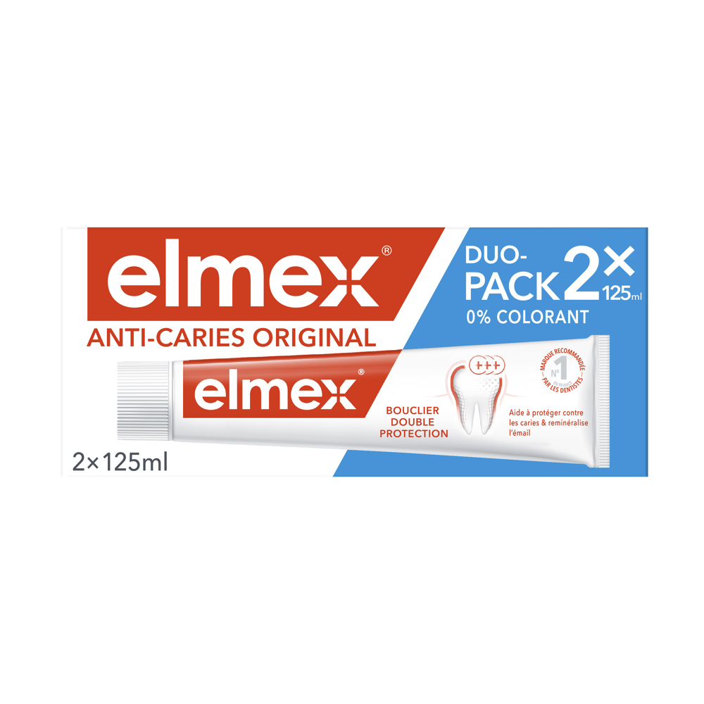 Dentifrice elmex anti-caries 125ml x2