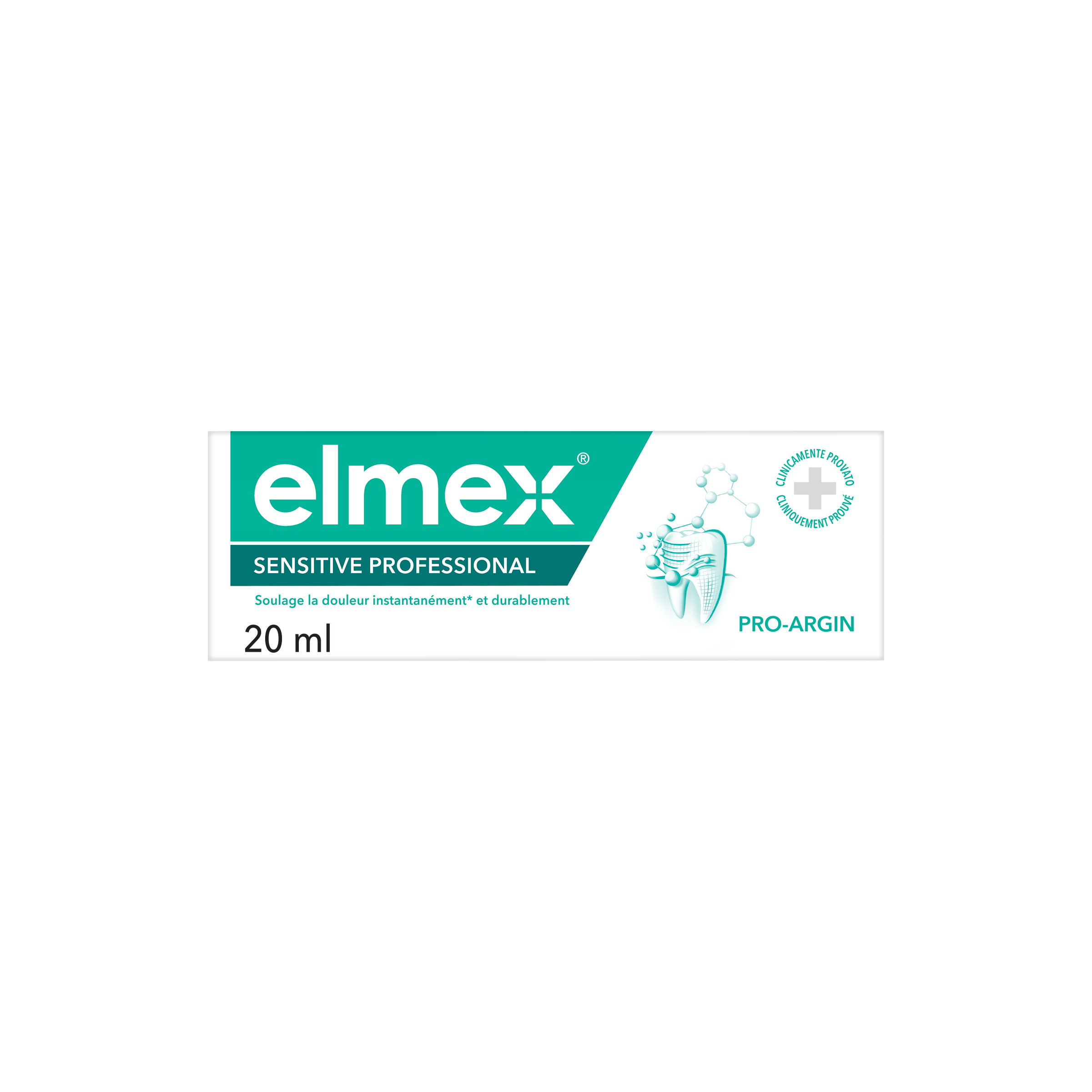 Elmex Sensitive Professional Dentifrice Format Nomade 20ml