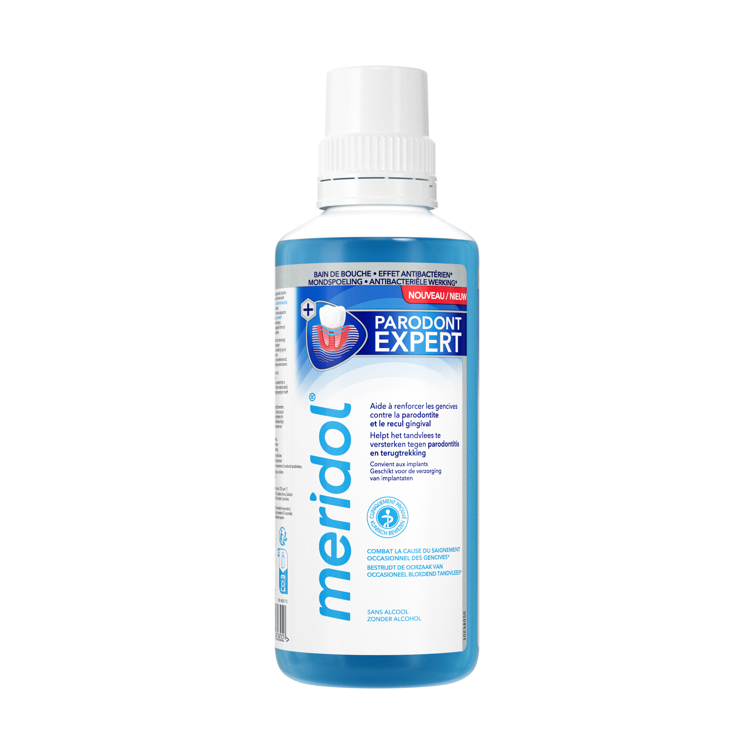 Meridol Parodont Expert Bain de bouche 400ml (disponible à partir d'avril 2023)