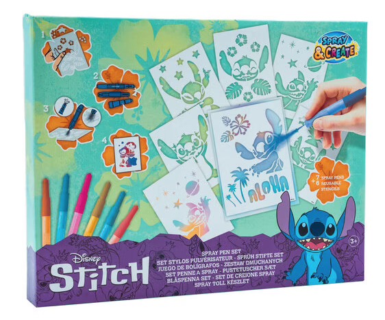 Lexibook Kit De Fabrication De Figurines Stitch En Pâte à Modeler - 5 Pots, 3 Moules, Extrudeuse Surf - Dès 3 Ans - CRDOUGH50D
