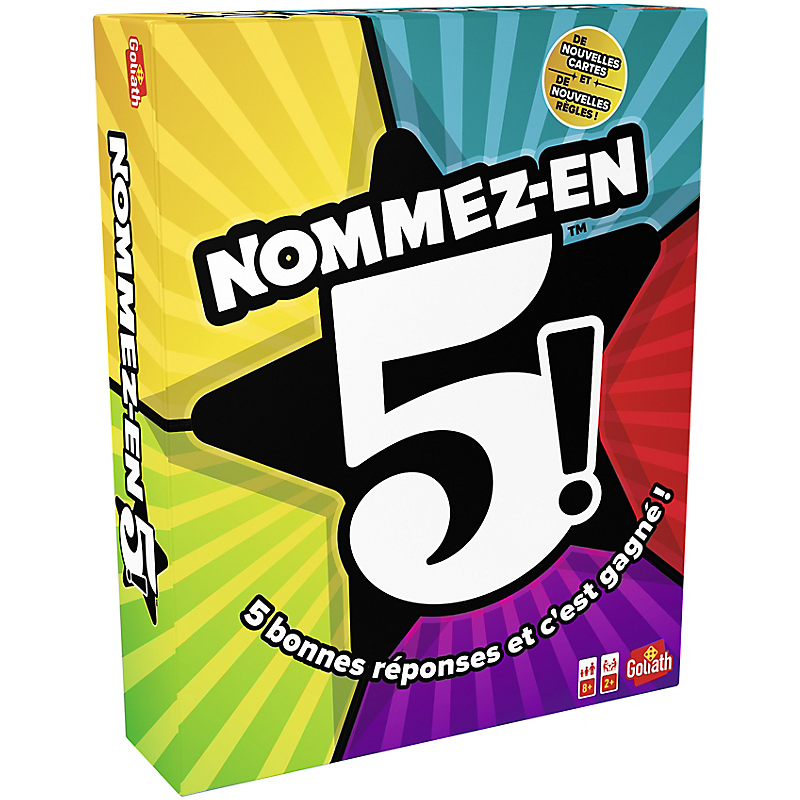 Nommez-en 5 (Name 5) - jeu d'ambiance Goliath