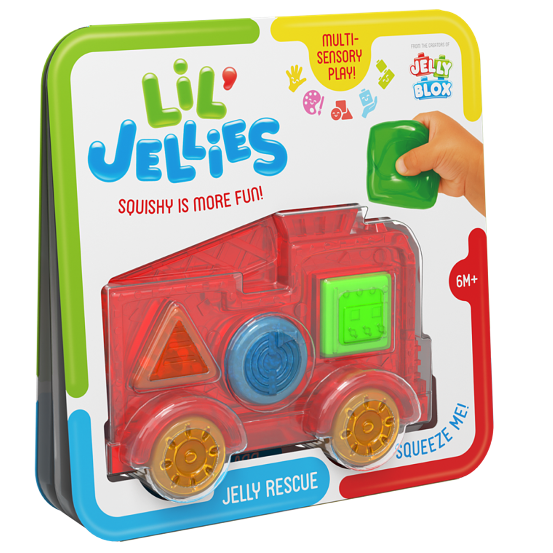 Goliath Lil Jellies Jelly Fire Truck - blocs sensoriels - camion souple - dès 6 mois