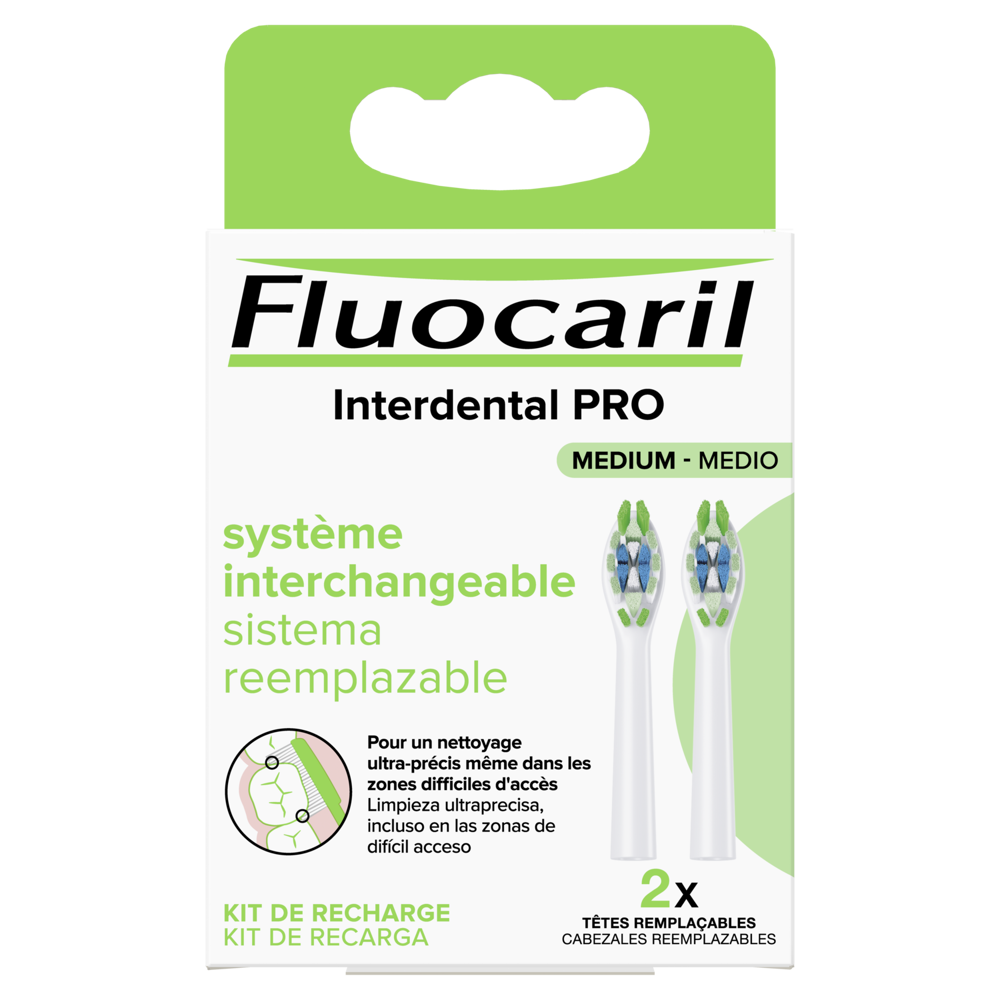 Fluocaril, Recharges têtes remplaçables BAD, Medium