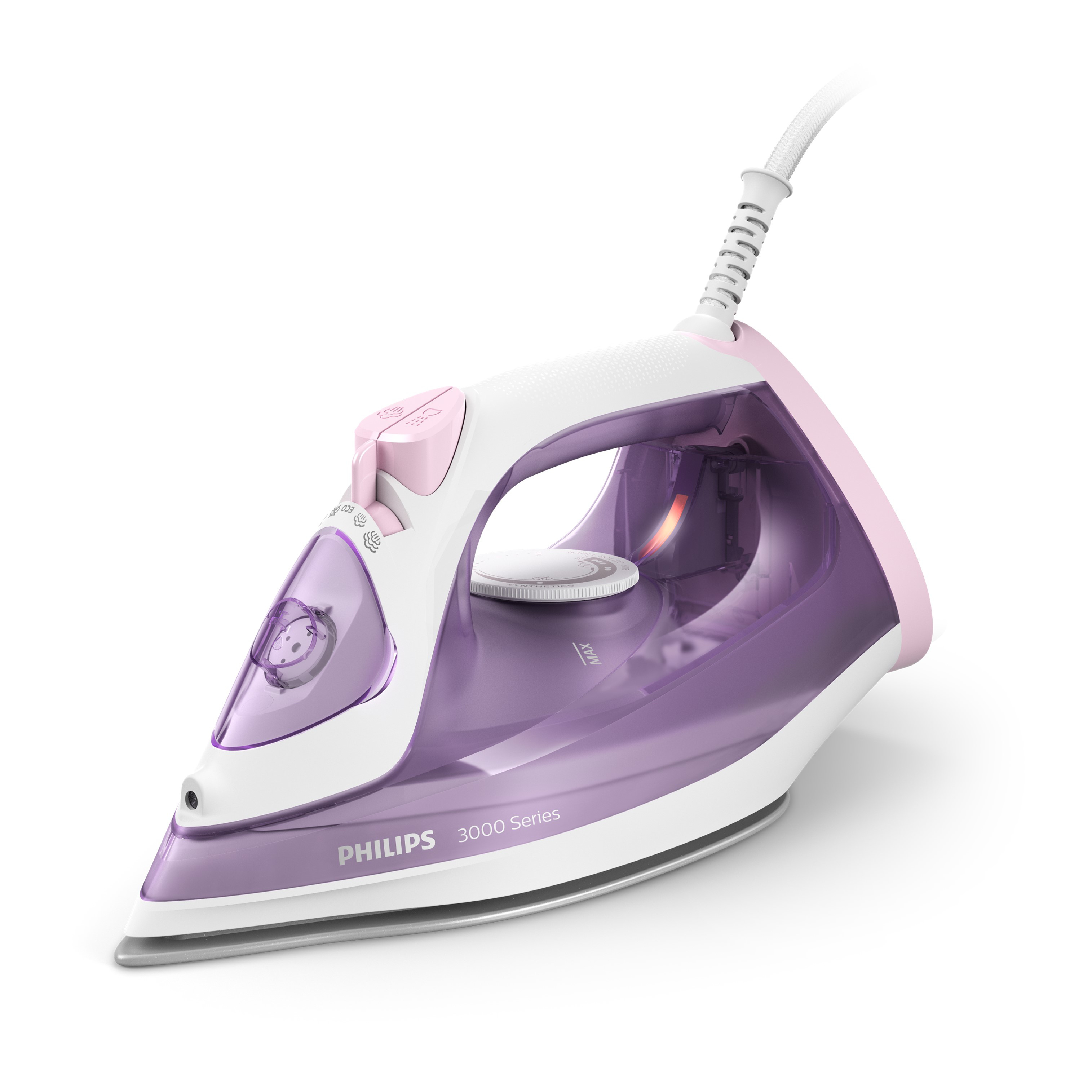 Fer à repasser Philips DST3010/30 fer à vapeur Série 3000 Mauve/Blanc
