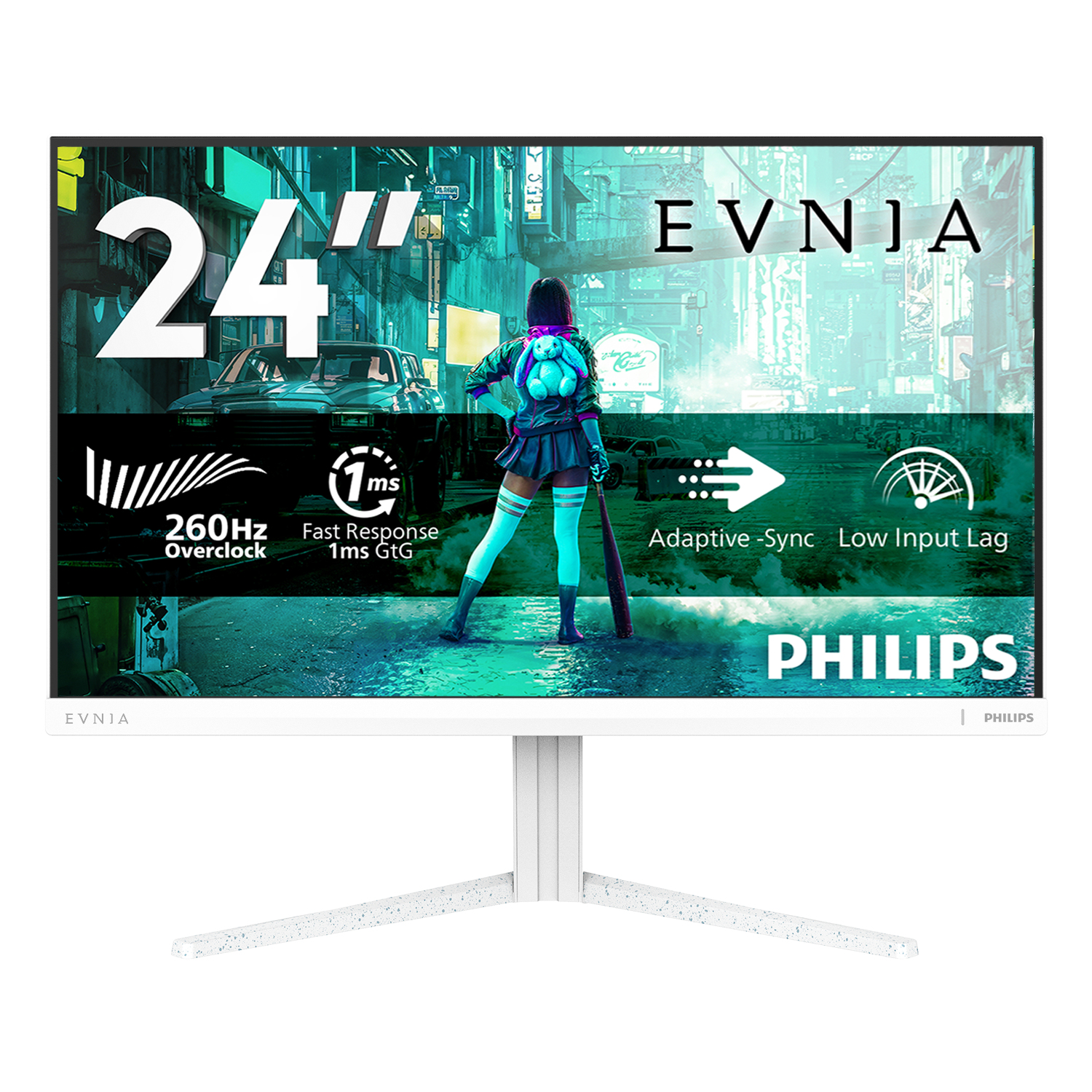 Philips Evnia 3000 24M2N3201PL Écran LED 24 23.8 visualisable 1920 x 1080 Full HD @ 260 Hz Fast IPS 1000:1 HDR10 0.3 ms HDMI DisplayPort - vue 4