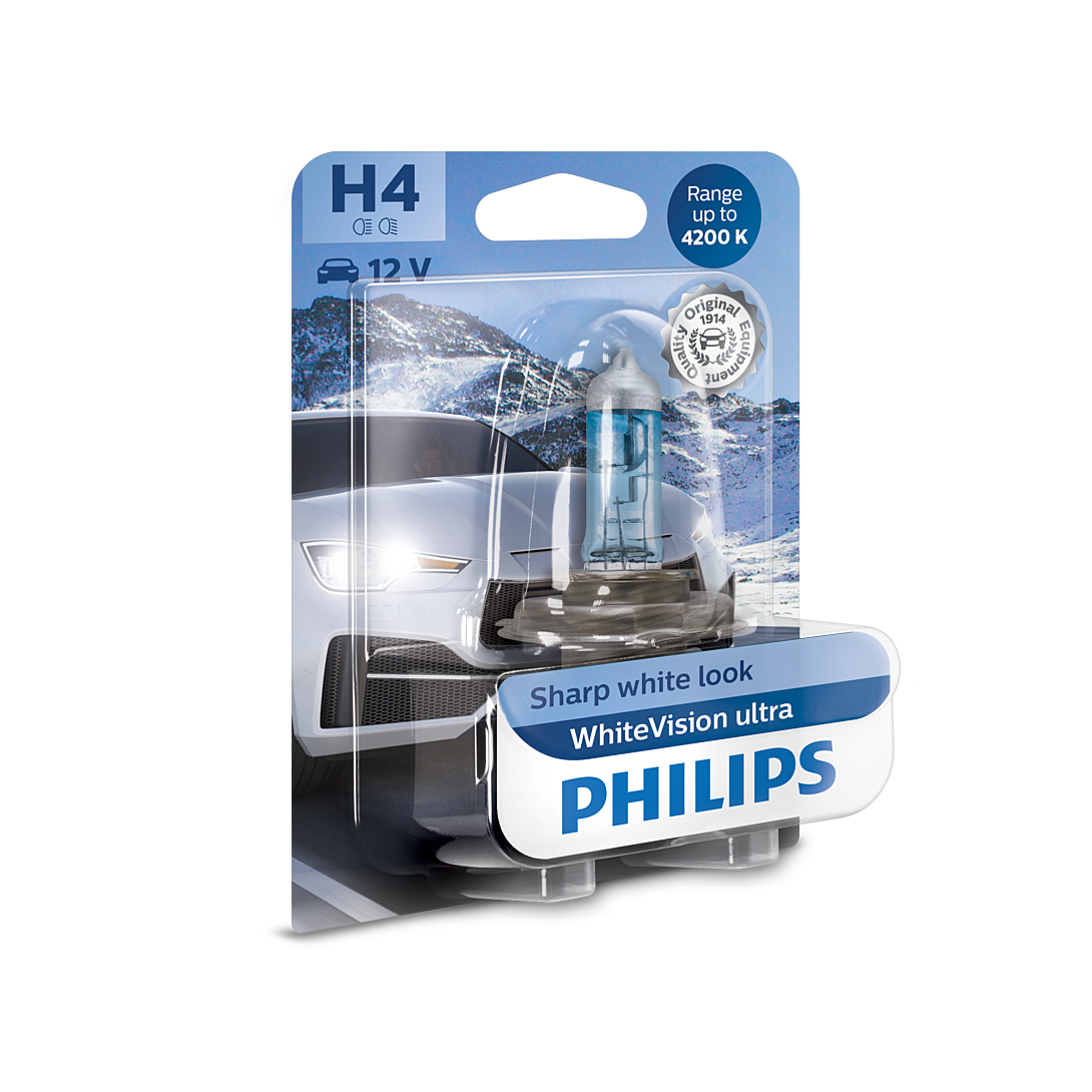 PHILIPS H4 WHV ULTRA 12V 60/55W