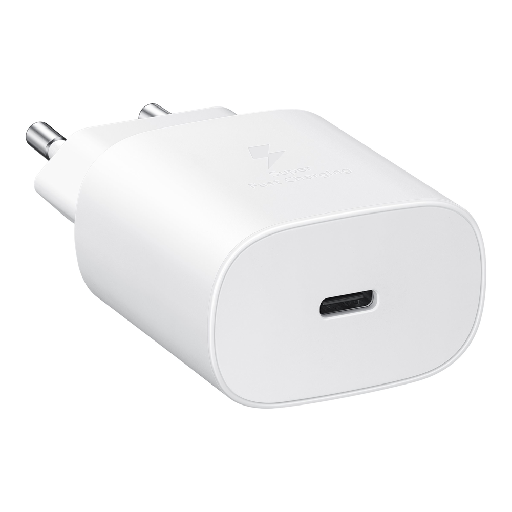 Chargeur maison 25W Power Delivery + Câble USB C/USB C Blanc Samsung