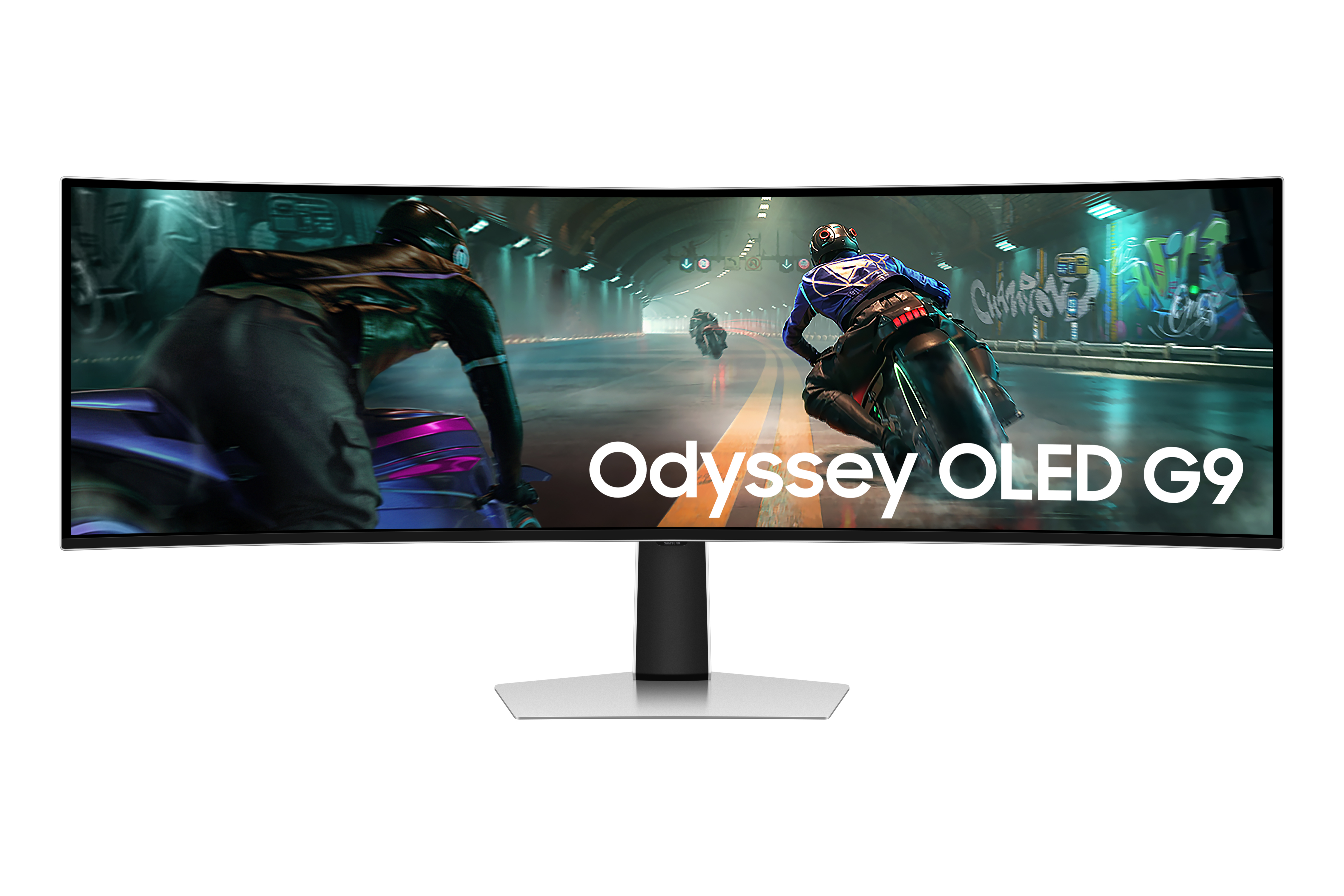 Samsung G91SD écran plat de PC 124,5 cm (49) 5120 x 1440 pixels Dual QHD OLED Argent