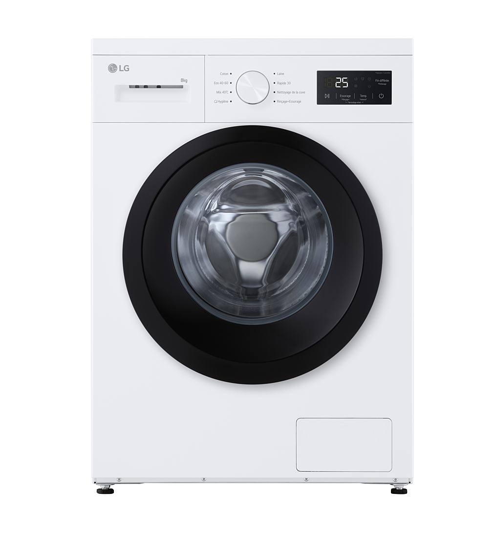 LG Lave linge frontal 8kg 1400 trmn F84N15WHS - vue 7