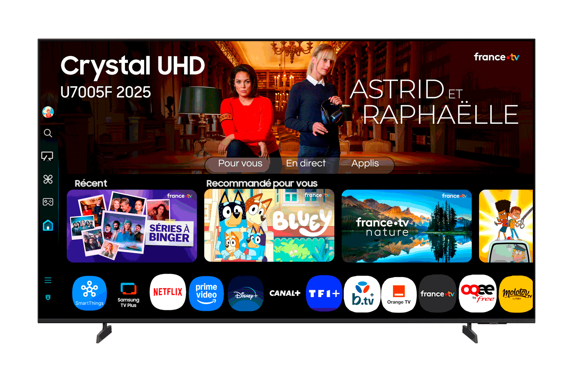 Samsung TV Crystal UHD 55 U7005F 2025 4K Smart TV