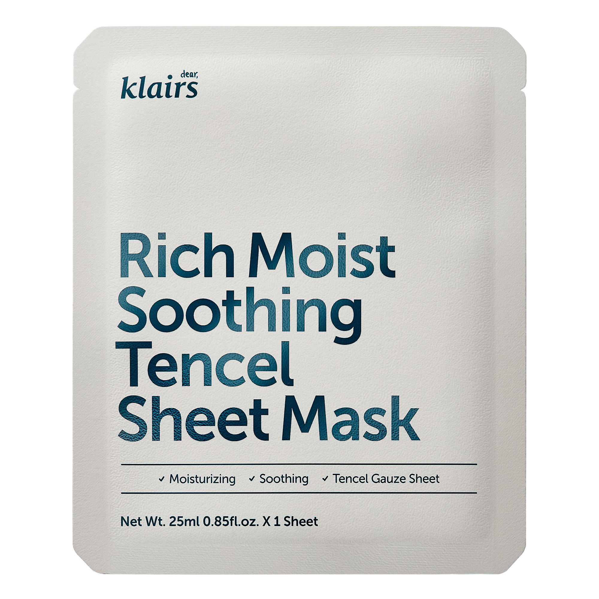 Klairs Masque en Tissu Tencel Apaisant et Riche en Hydratation