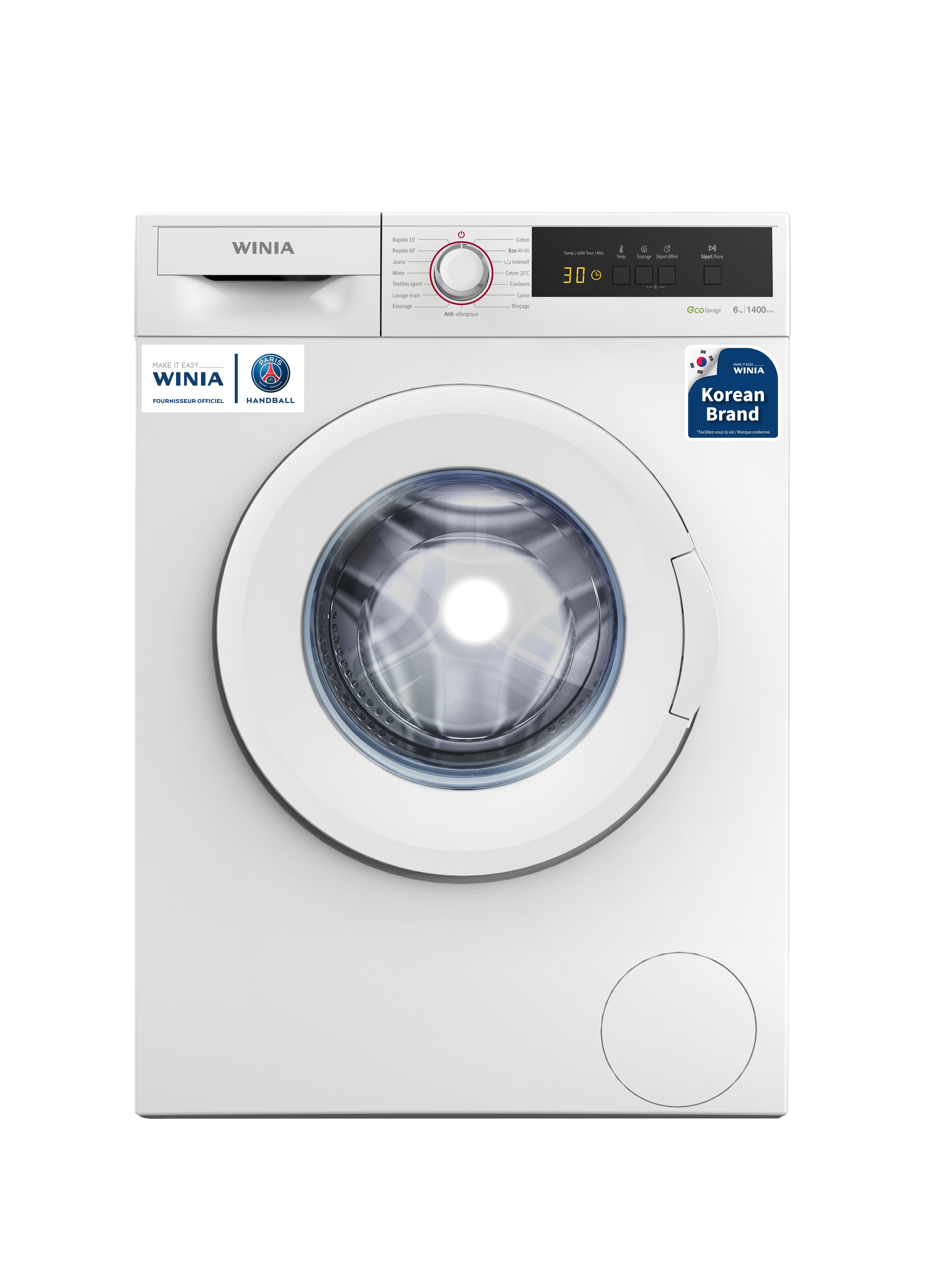 Lave-linge Winia WVD-06T0WW14U 6kg 1400tr