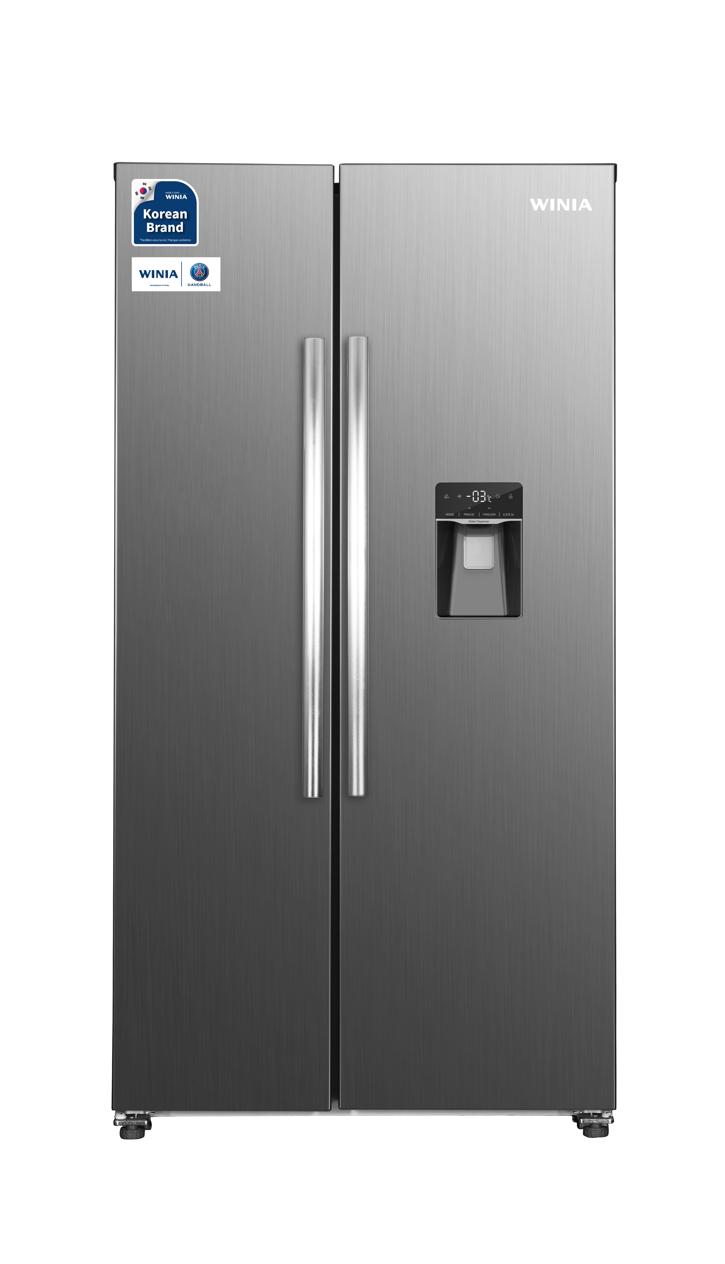Réfrigérateur Américain Winia WFRN-H655D2X 529L E Inox
