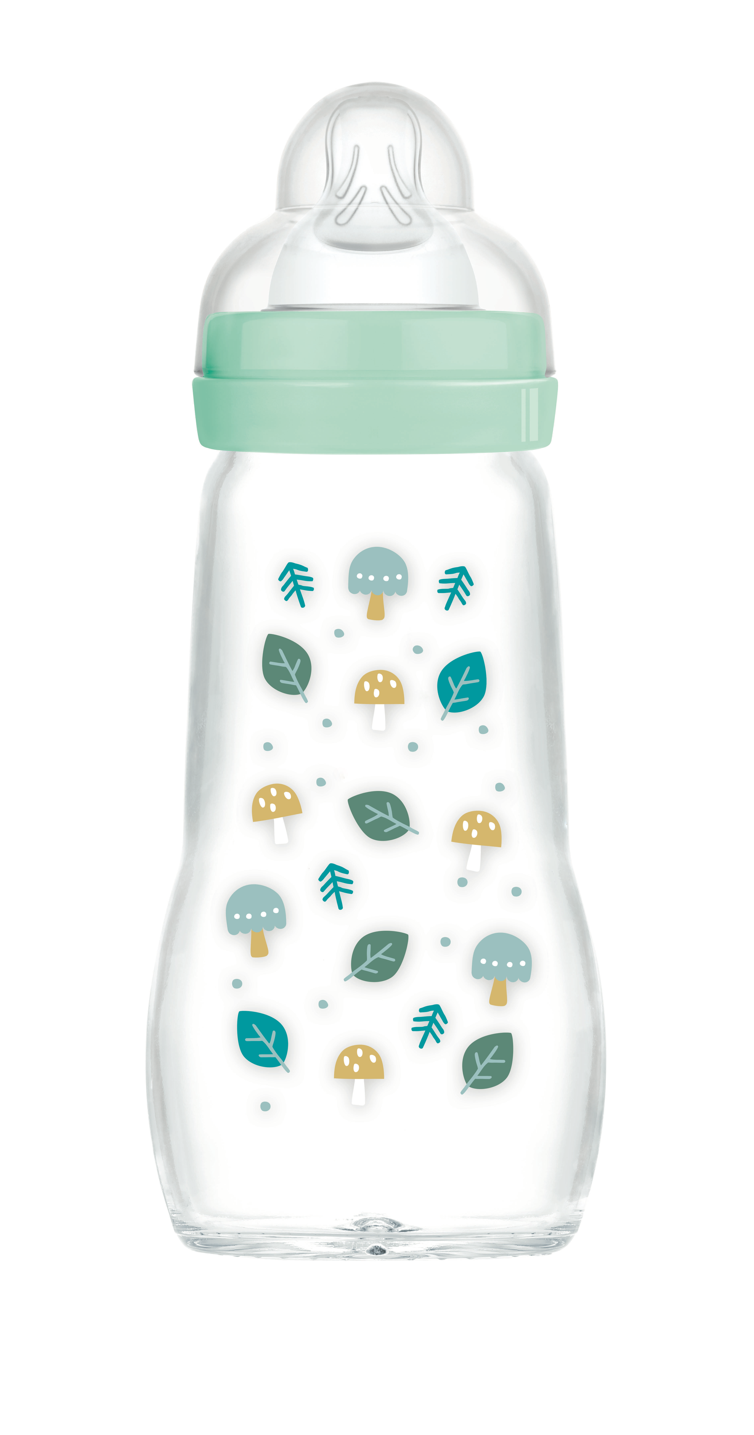 MAM Biberon 1er âge verre 260ml- Tétine Débit 2