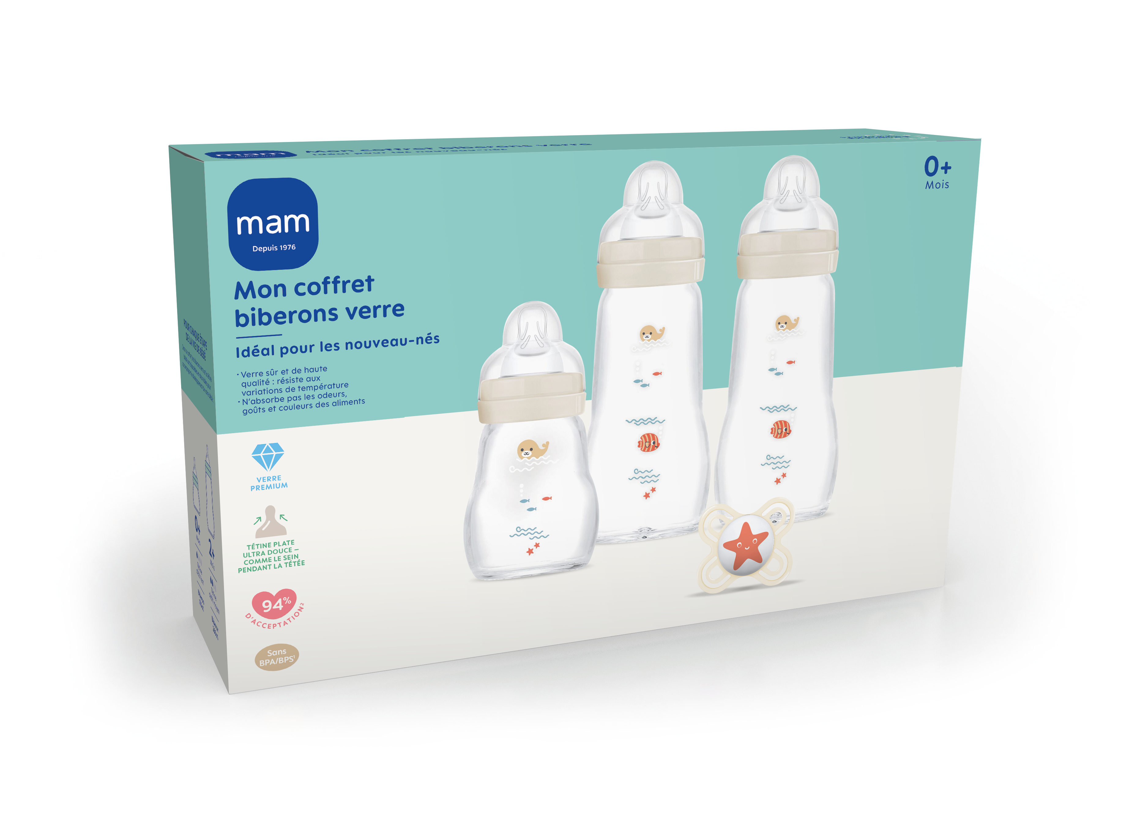 Coffret Biberons Verre Mam - vue 2