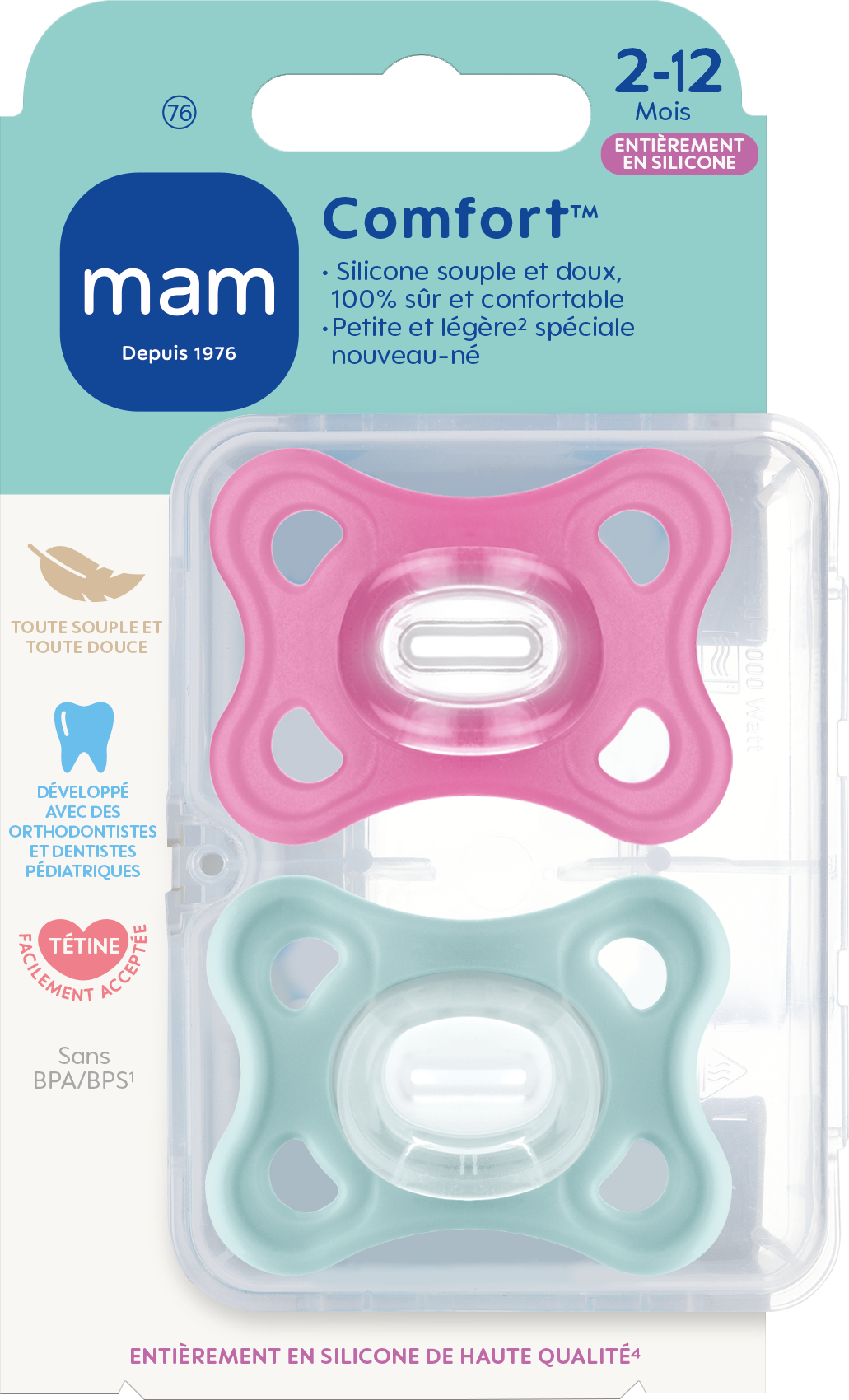 Lot De 2 Sucettes Comfort 2 Mam - vue 2
