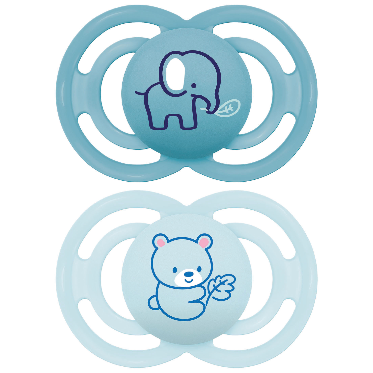 Mam Sucette Perfect Animaux 6+ mois Silicone x2 coloris aléatoire