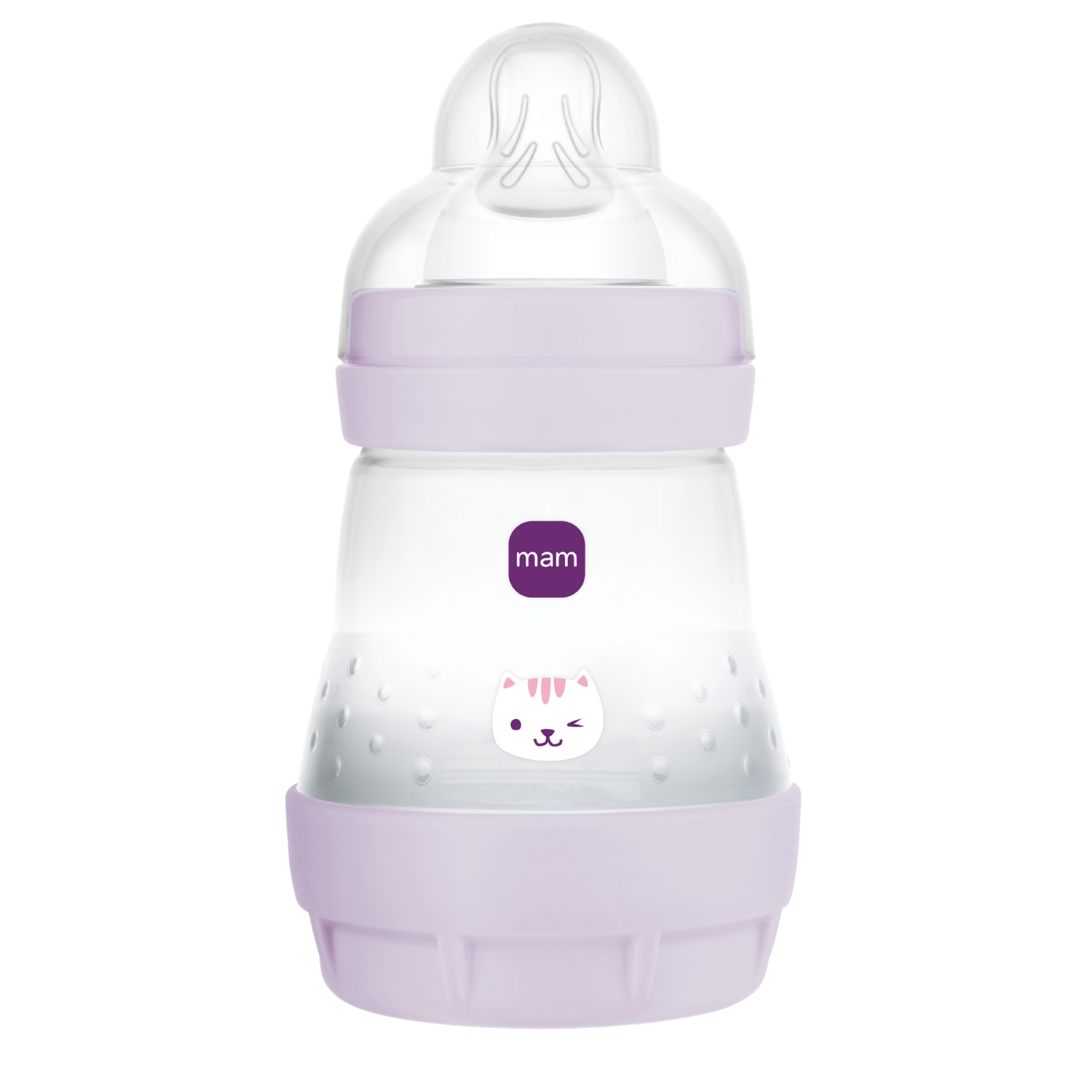 MAM Biberon Easy Start / Anti-Colique - 160ml - Lilas - Tétine Débit 1