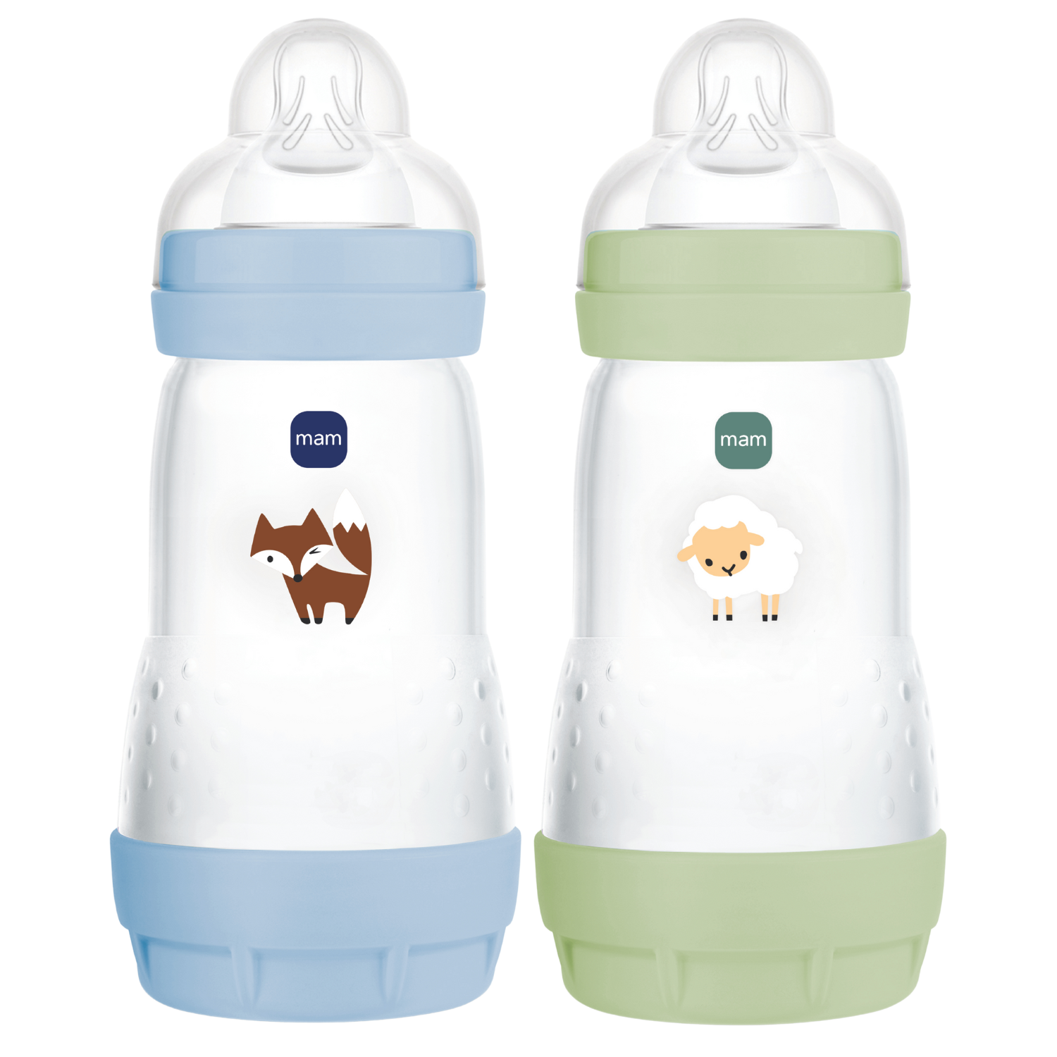 Biberon Anti colique Océan Et Sable Mam Le Lot De 2 Biberons De 260ml - vue 1