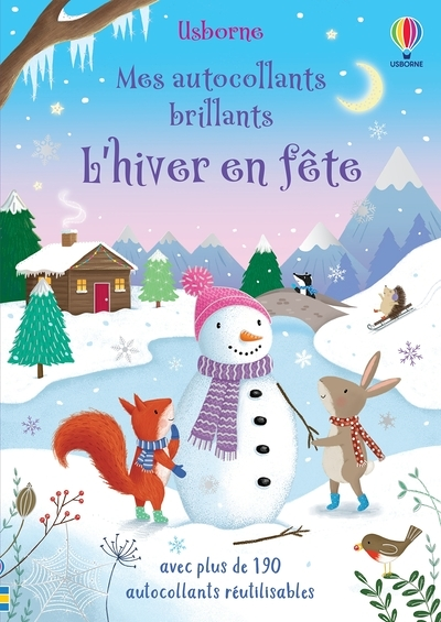 L'hiver en fête - Mes autocollants brillants (Broché)