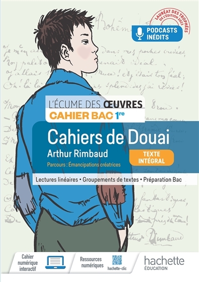 Écume des oeuvres 1re, Arthur Rimbaud, Les cahiers de Douai - Cahier élève - Ed. 2023 (Broché)