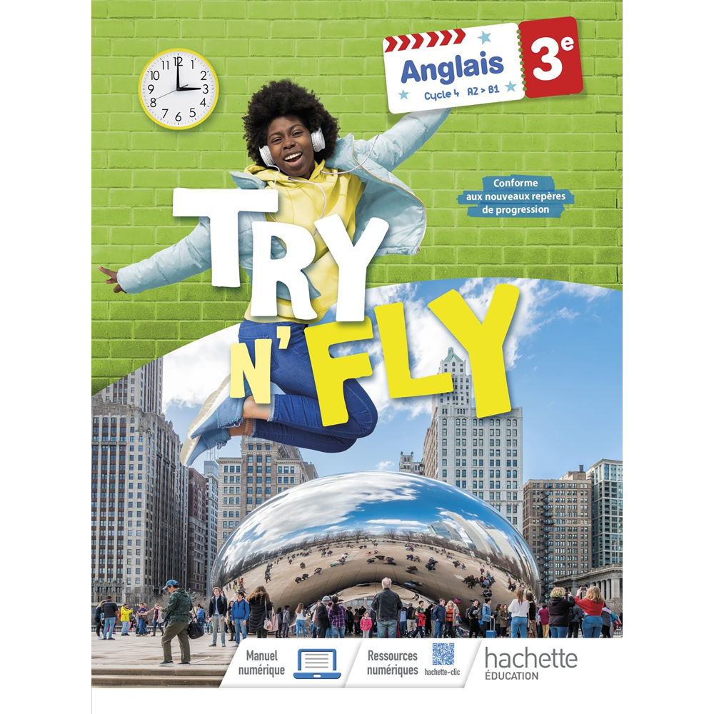 Try n' Fly Anglais 3e - Livre élève - Ed. 2023 (Broché)