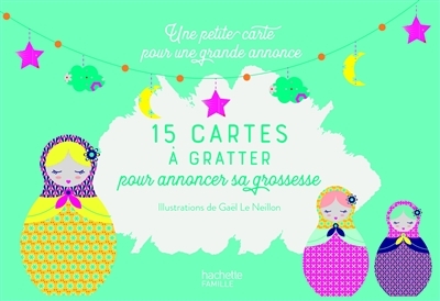 15 Cartes à gratter pour annoncer sa grossesse - Une petite carte pour une grande annonce (Blister)