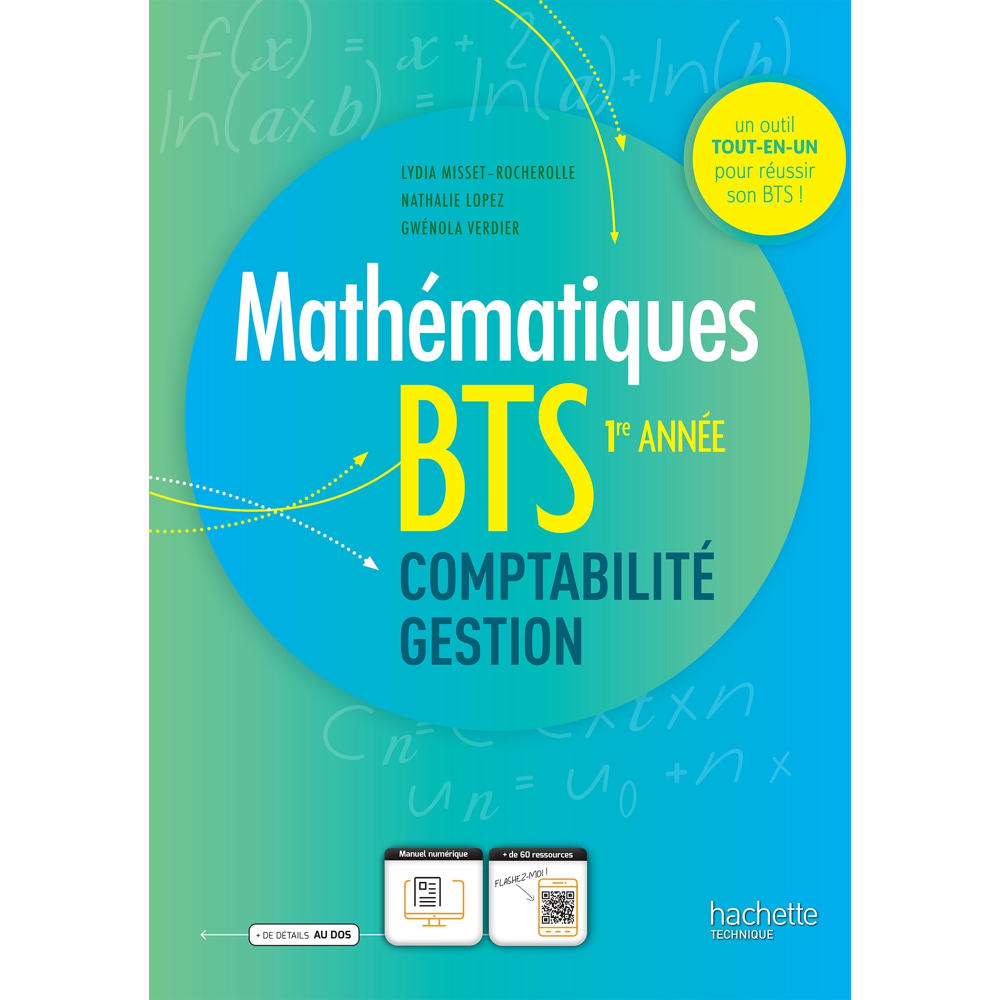 Maths BTS comptabilité et gestion 1re année - Livre de l'élève - Ed. 2023 (Broché)