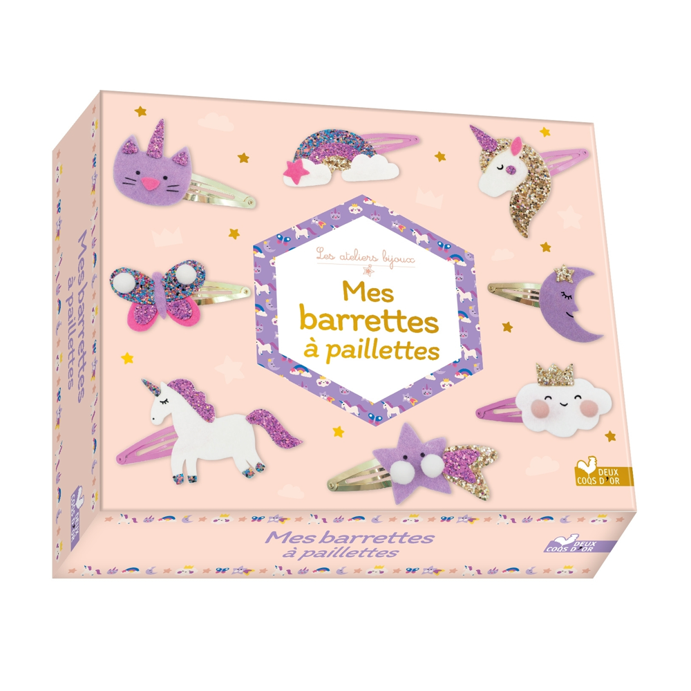 Mes barrettes à paillettes - coffret avec accessoires (Coffret)