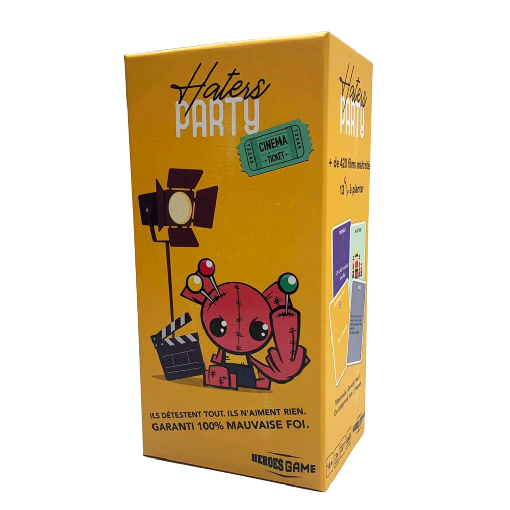 Haters party - Jeu de société - Jeu d'ambiance - Un jeu de société décalé pour tous les amoureux du