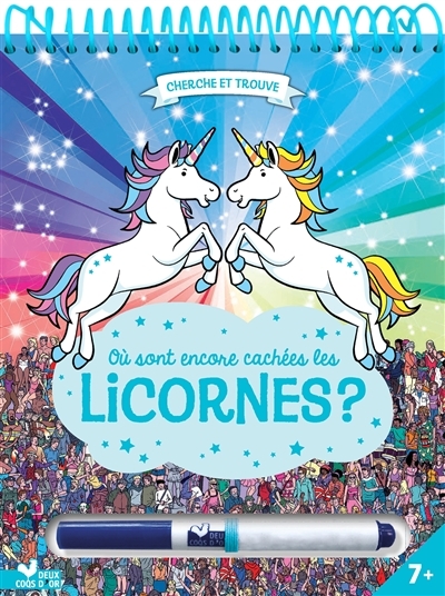 Où sont encore cachées les licornes ? - bloc avec un feutre effaçable (Cartonné)