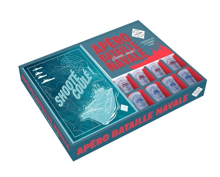 Coffret Apéro Bataille Navale - Shooté, Coulé ! (Broché)