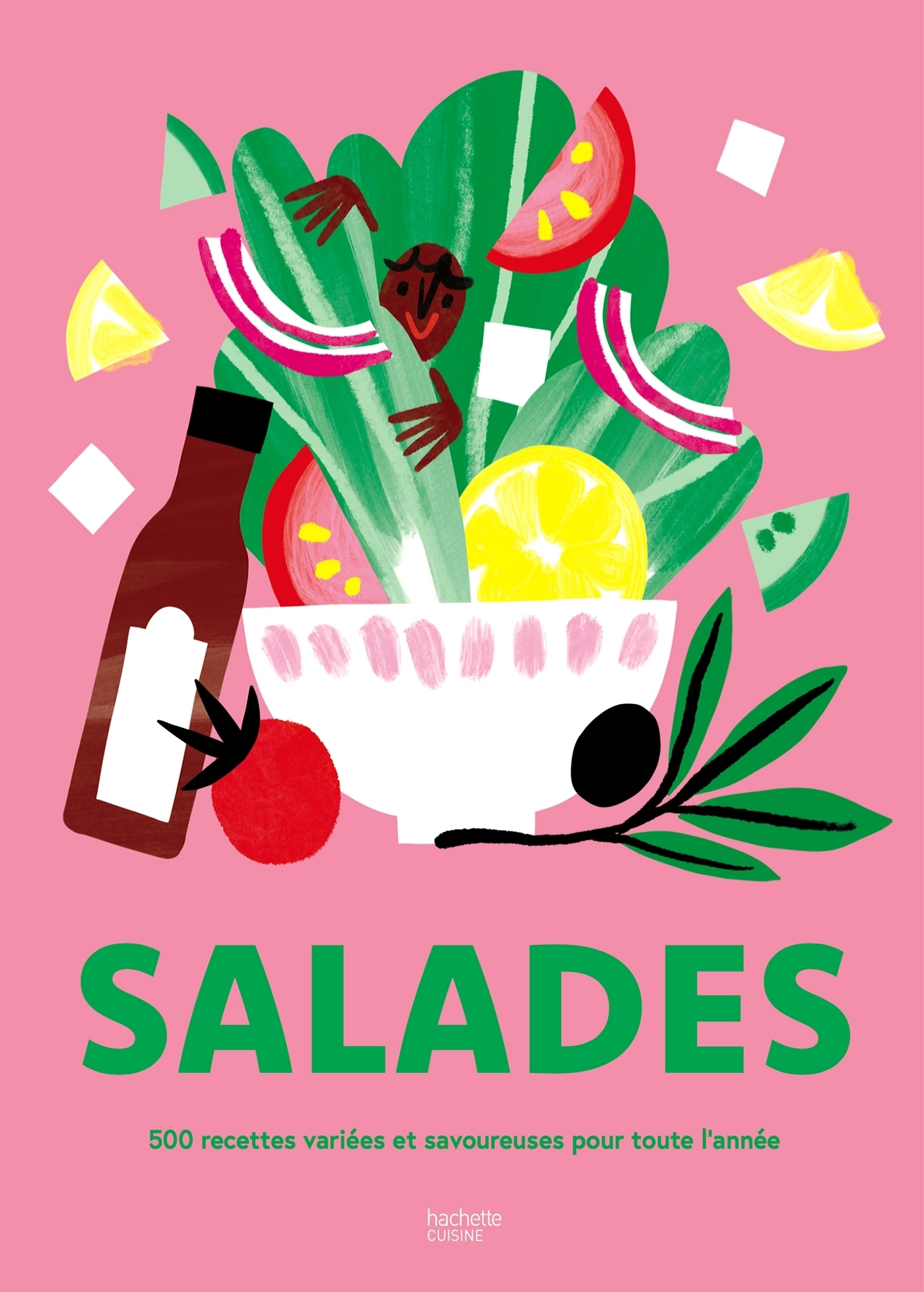 Salades - 500 recettes variées et savoureuses pour toute l'année (Broché)