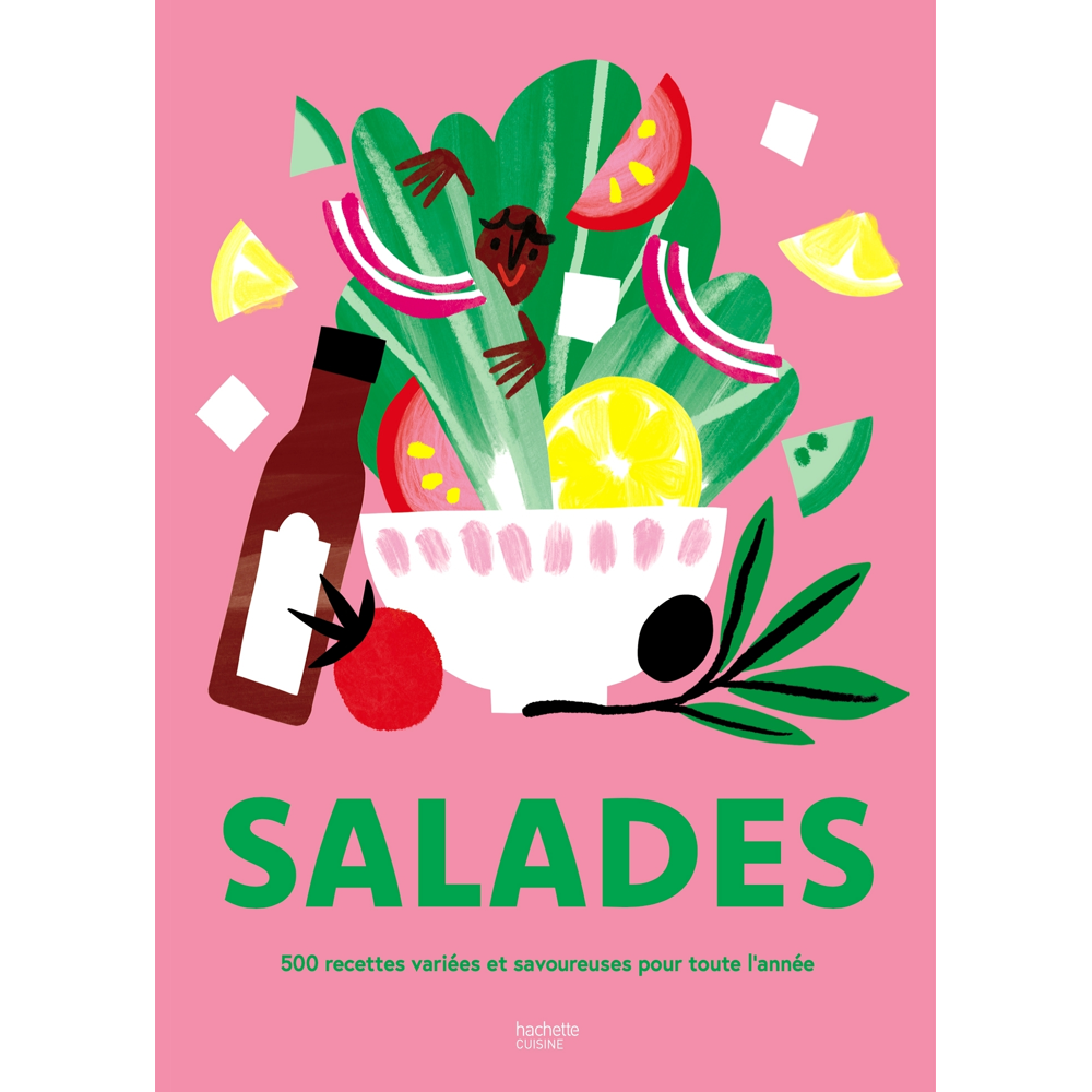 Salades - 500 recettes variées et savoureuses pour toute l'année (Broché)