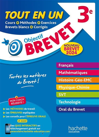 Objectif Brevet Tout-en-un 2024 (Broché)